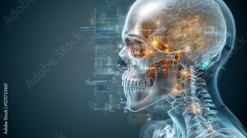Exploring the Inner Workings of the Human Brain Through an X-ray Conceptual Illustration of Science and Medicine for Better Understanding
