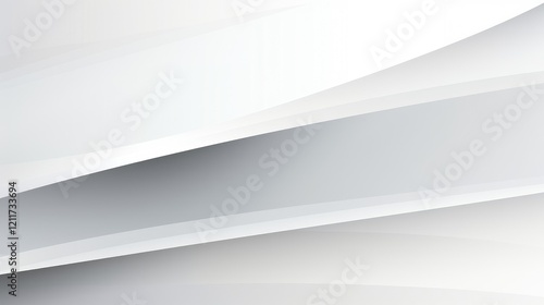 Wallpaper Mural Abstract design featuring smooth curves and gradients in shades of gray and white. Torontodigital.ca