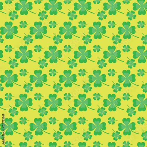 seamless pattern with green leaves