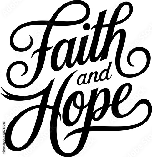 Faith and Hope Typography.