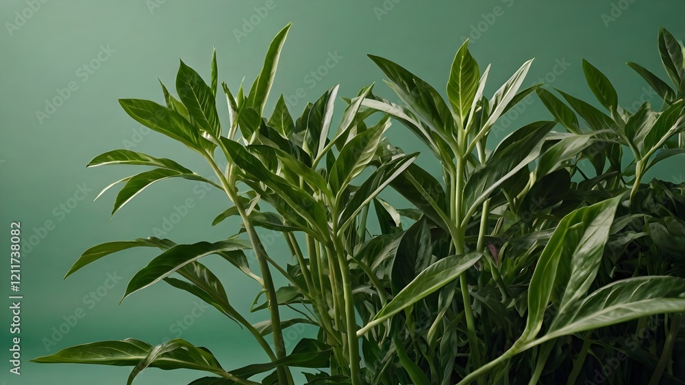 Fototapeta premium plant with green leaves