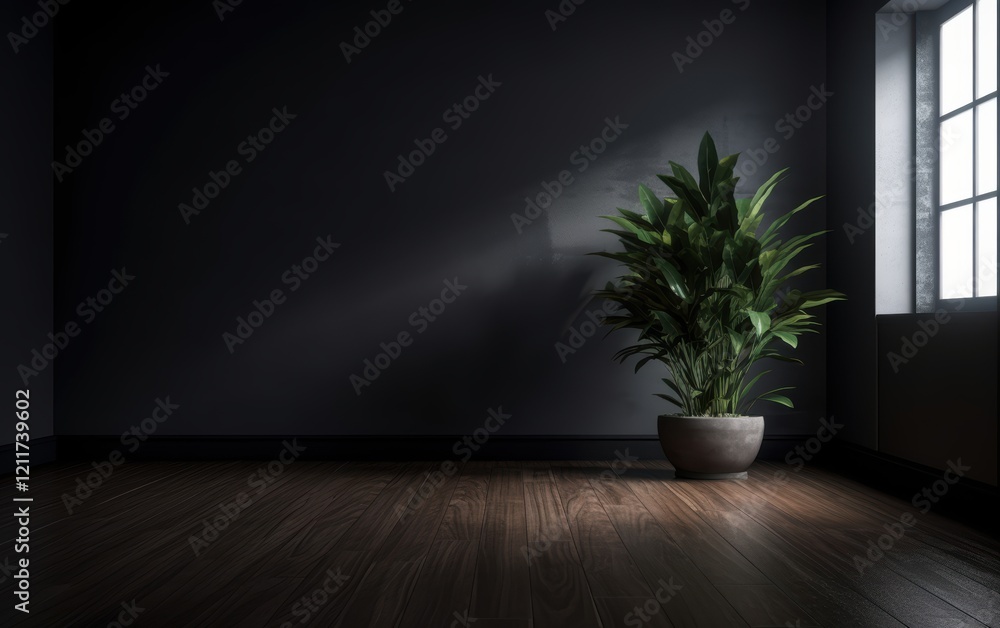Minimalist Interior Design with a Single Plant Minimalist Interior Design with a Single Plant