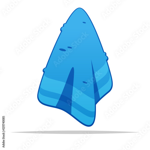 Small washcloth vector isolated illustration