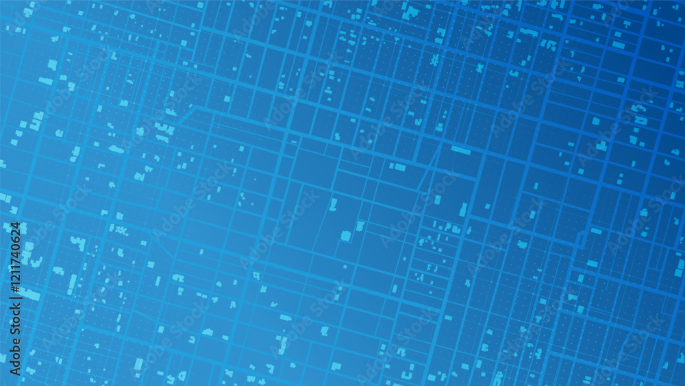 Simple city plan with grid and buildings. Abstract city map urban streets and road networks. Travel route planning and map navigation concepts. Flat vector illustration Simple city plan with grid and buildings. Abstract city map urban streets and road networks. Travel route planning and map navigation concepts. Flat vector illustration