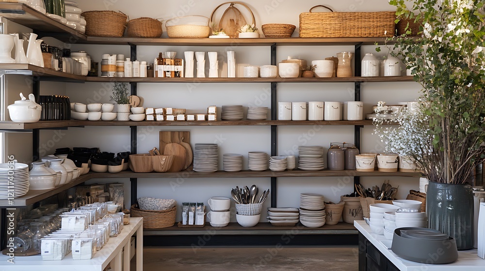 A Rustic-Chic Home Goods Store Interior A Rustic-Chic Home Goods Store Interior