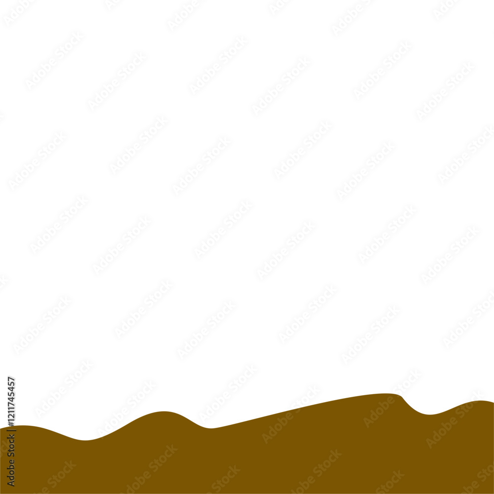 Abstract Brown Wave Border Abstract Brown Wave Border