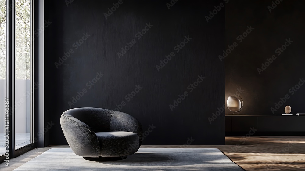 A Dark Wall with No Other Object Background in Monochrome for Minimalist and Elegant Design A Dark Wall with No Other Object Background in Monochrome for Minimalist and Elegant Design
