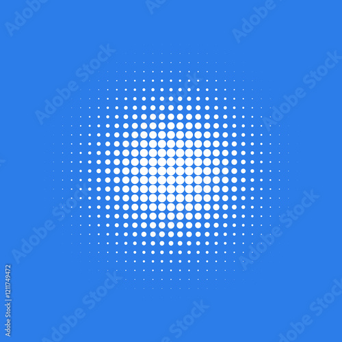 comic style dot pattern background blue