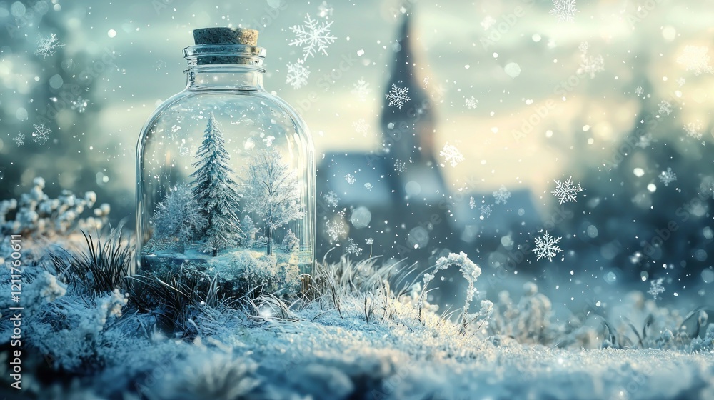 Winter Wonderland in a Bottle: A Frozen Microcosm Winter Wonderland in a Bottle: A Frozen Microcosm