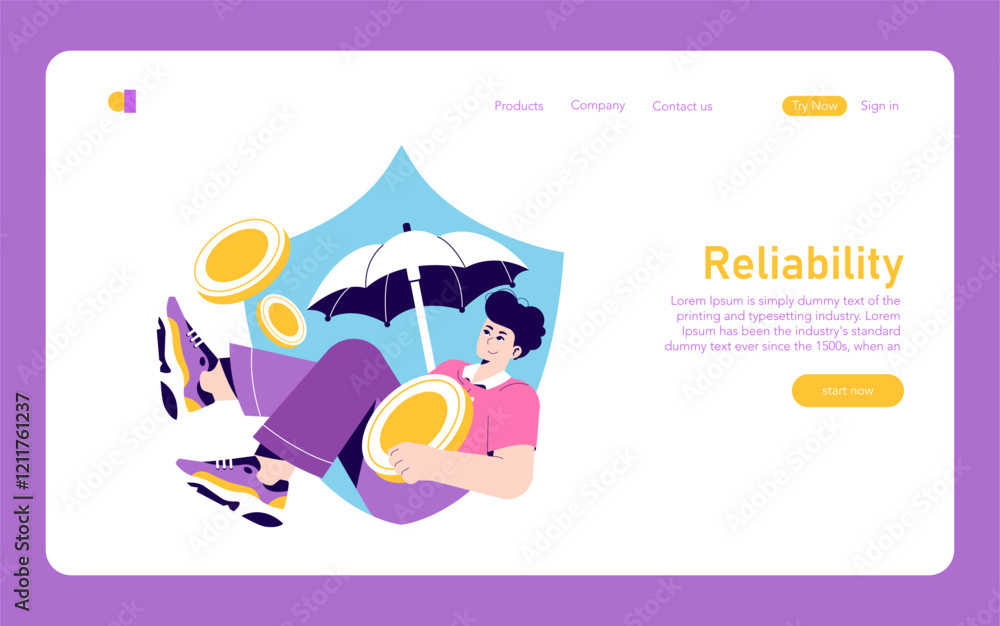 Fototapeta premium Banking Sector. Flat Vector Illustration