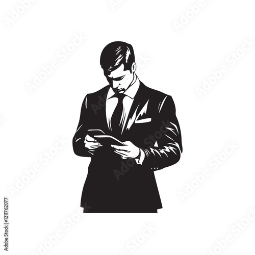 person texting the smartphone