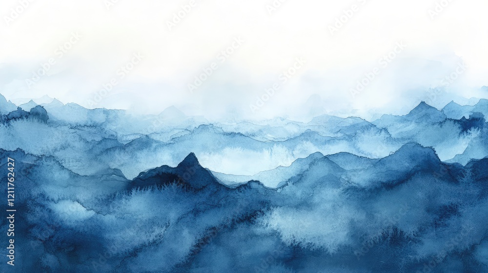 Artistic Faded Blue Watercolor Texture with Soft Blurring and Vintage Grunge Effect for Dreamy and Subtle Design Backgrounds Artistic Faded Blue Watercolor Texture with Soft Blurring and Vintage Grunge Effect for Dreamy and Subtle Design Backgrounds