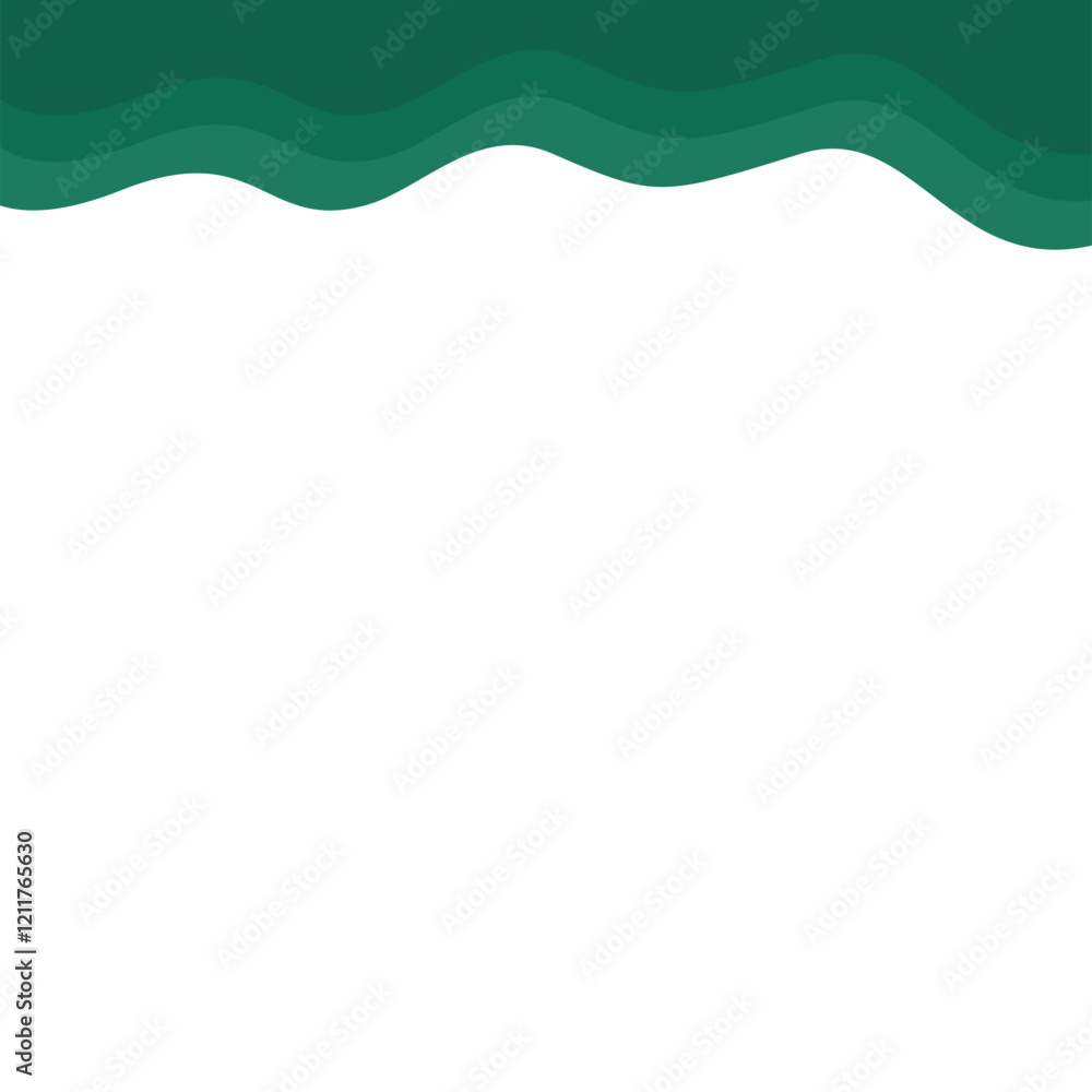Obraz premium Abstract Dark Green Page Border