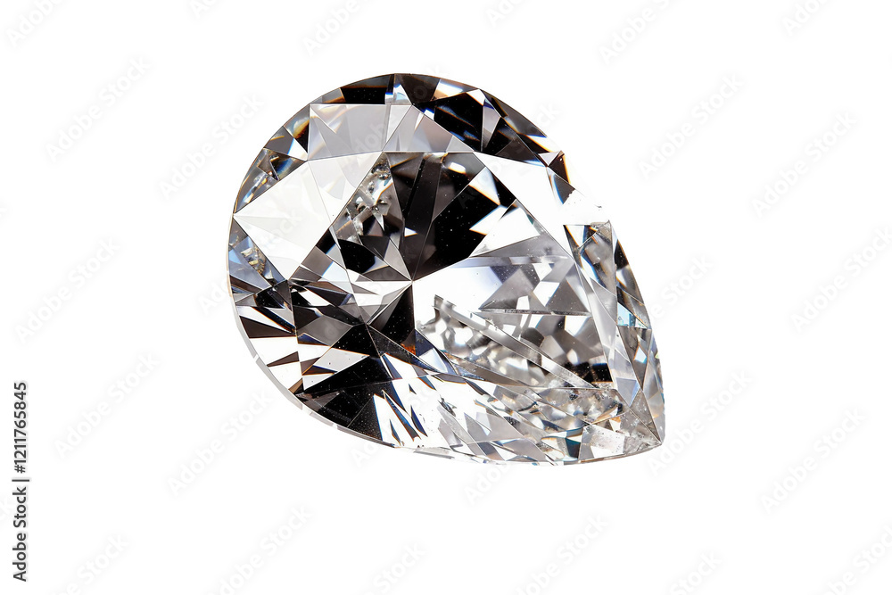 Flawless Pear Cut Diamond Crystal for High-End Accessories Isolated on Transparent Background Flawless Pear Cut Diamond Crystal for High-End Accessories Isolated on Transparent Background