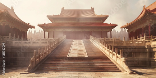 Mausoleum of Qin Shi Huang during the day In the b_001
