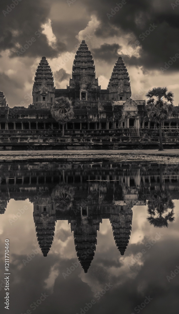 Obraz premium Mystical atmosphere Angkor Wat is imbued with an a_006