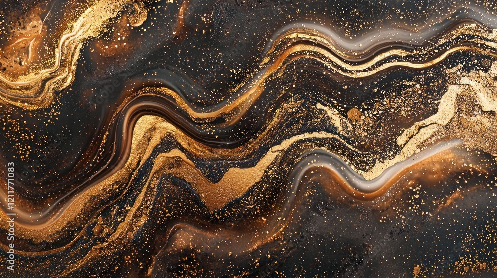 Abstract Gold and Black Marble Texture: A Luxurious Swirl of Elegance Abstract Gold and Black Marble Texture: A Luxurious Swirl of Elegance
