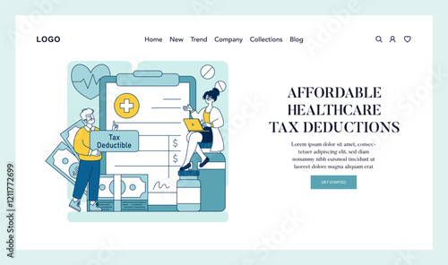 Tax Relief. Flat Vector Illustration