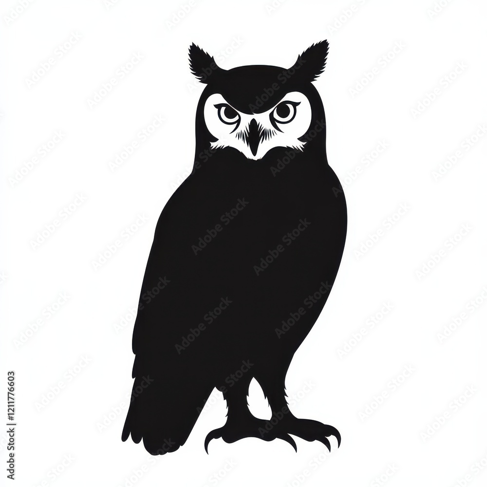 Fototapeta premium Majestic Owl Silhouette