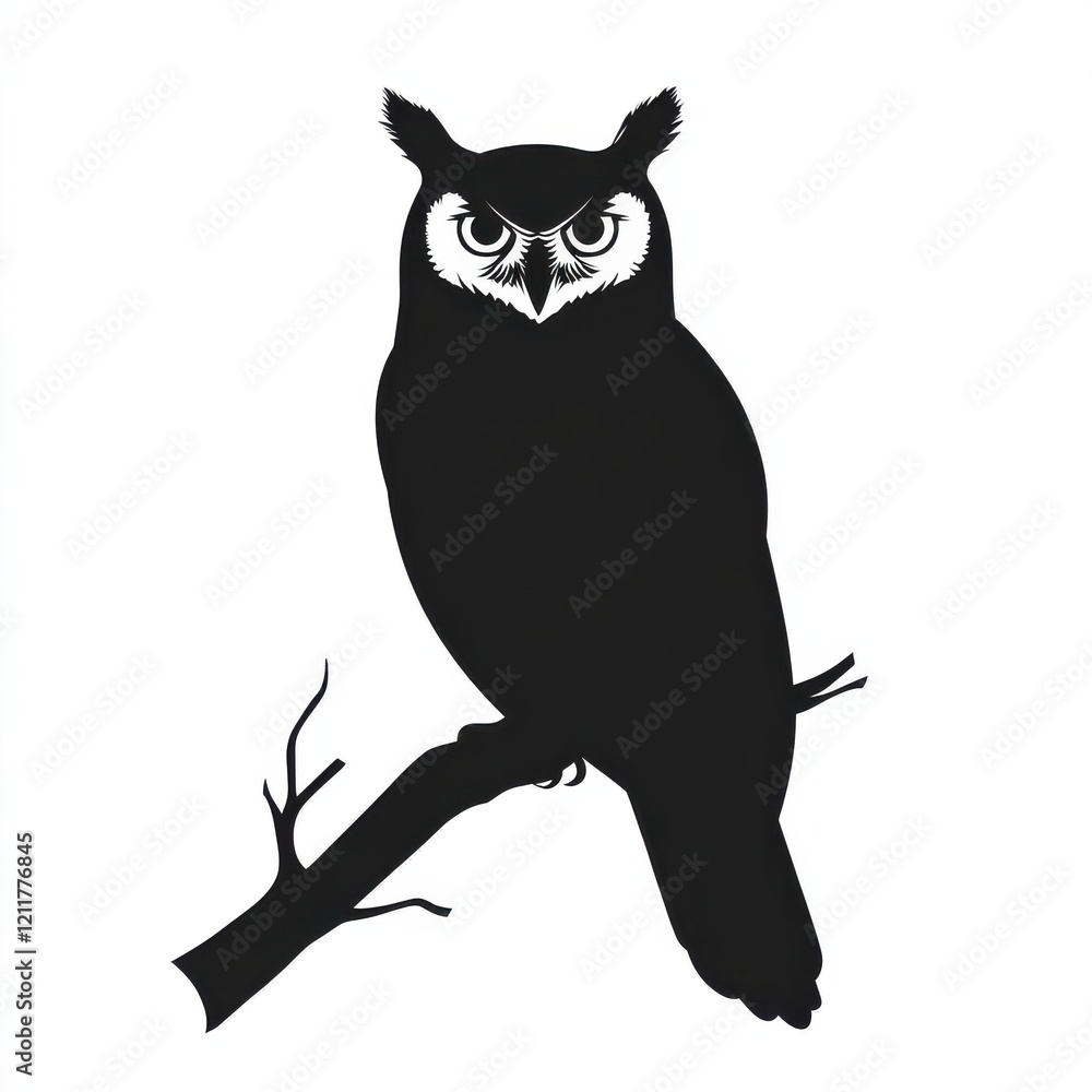 Fototapeta premium Majestic Owl Silhouette