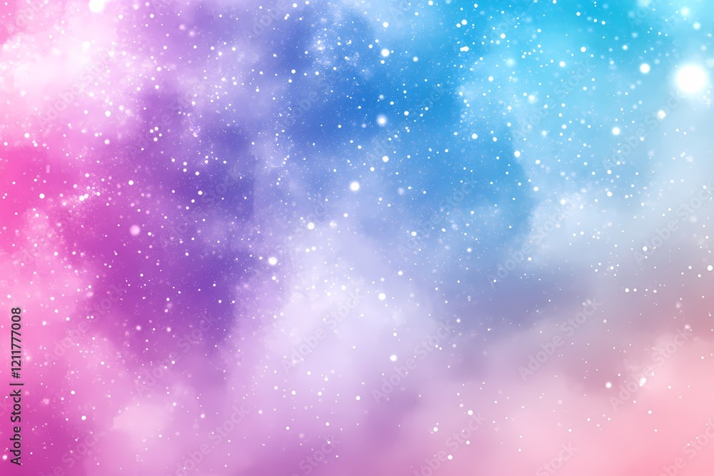 Dreamlike Pastel Nebula with Sparkling Dust Dreamlike Pastel Nebula with Sparkling Dust