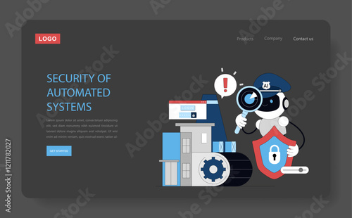 Production Automation. Flat Vector Illustration