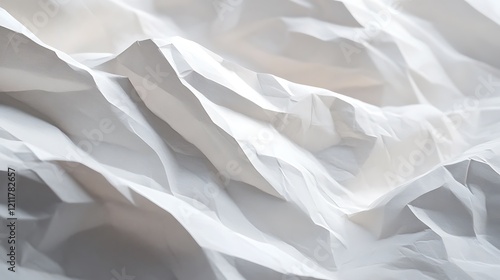 Wallpaper Mural Minimalist texture of crumpled paper with soft shadows Torontodigital.ca
