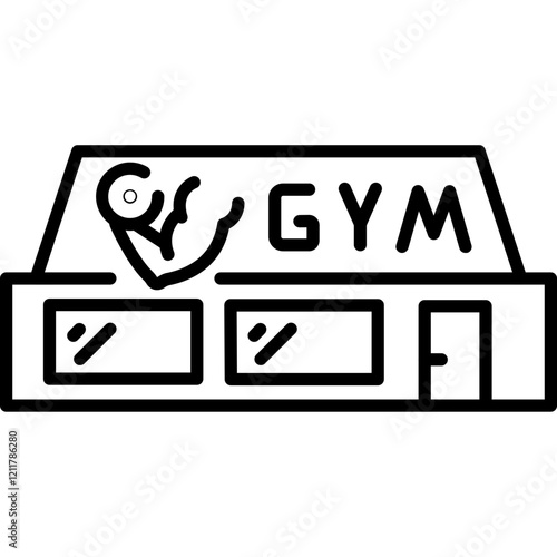 Gym Building Icon