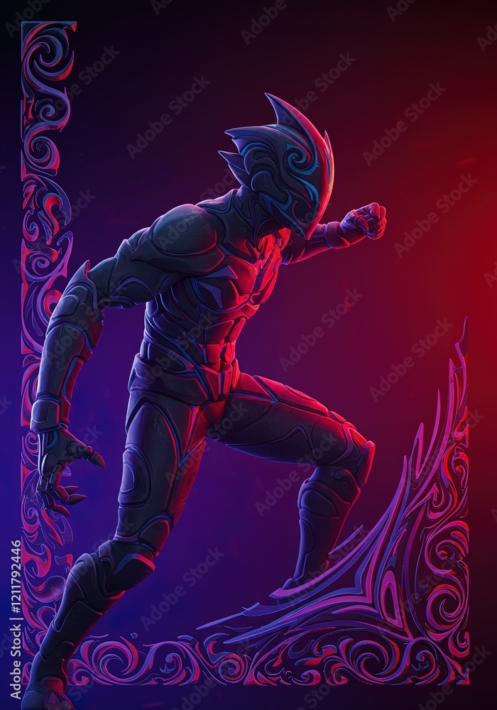 Fototapeta premium AI-Generated Epic Fantasy Gaming Collectible Cards: Heroic RPG Character Portraits for Digital and Trading Card Games
