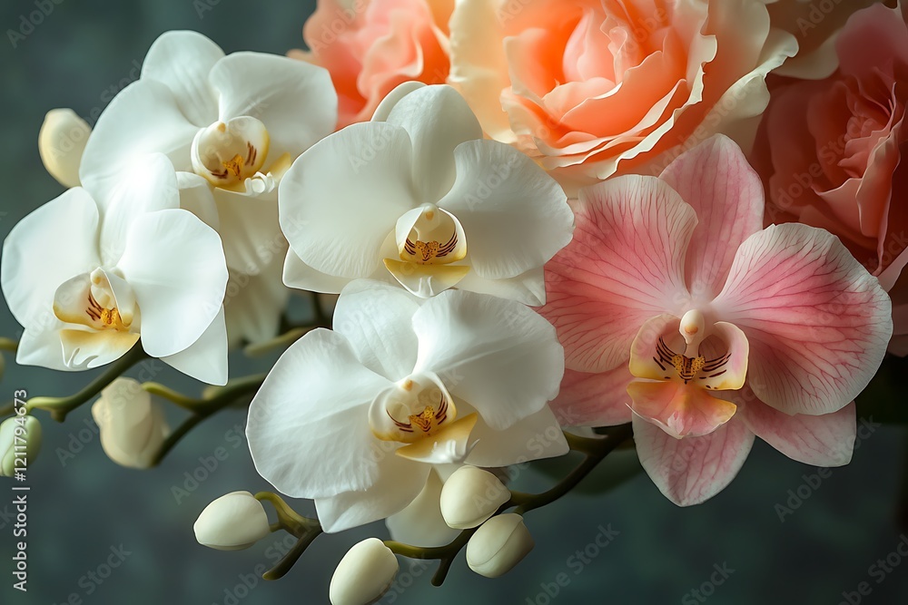 Roses & Orchids Bouquet | Elegant Floral Arrangement Roses & Orchids Bouquet | Elegant Floral Arrangement