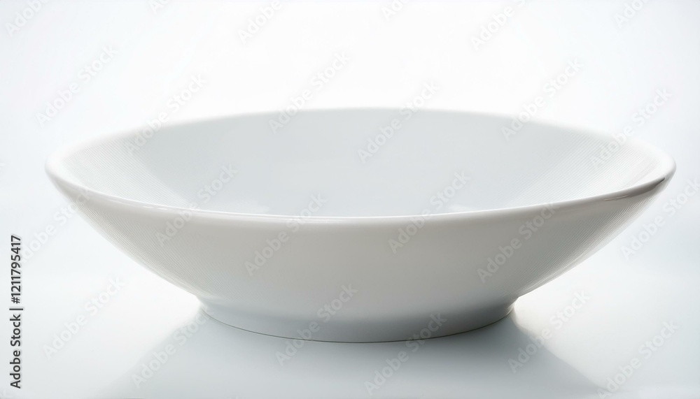 White empty bowl isolated on white background, White empty bowl isolated on white background,