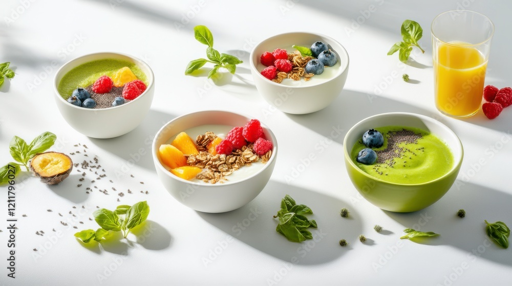 Fresh and Healthy Breakfast Smoothie Bowls Fresh and Healthy Breakfast Smoothie Bowls
