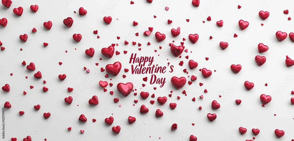Romantic flyer design with 3D Romantic flyer design with 3D