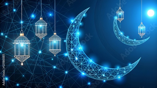 eid mubarak greeting card vector