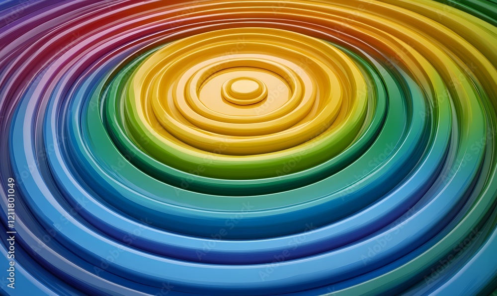 Colorful concentric circles ripple, digital background, abstract design, website header Colorful concentric circles ripple, digital background, abstract design, website header