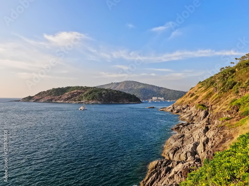 View from Promthep cape on the sea, Phuket, Thailand