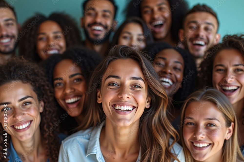 Large Mixed Group of Multicultural People, International Students or Friends Celebrating Diversity Concept, Global Unity and Inclusivity Generative AI Large Mixed Group of Multicultural People, International Students or Friends Celebrating Diversity Concept, Global Unity and Inclusivity Generative AI