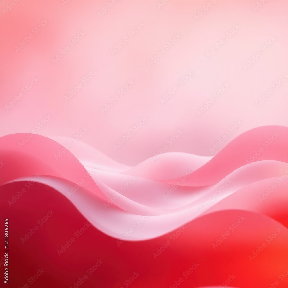 Soft waves of pink and red hues gently blend together to create a captivating abstract visual that evokes tranquility and warmth Soft waves of pink and red hues gently blend together to create a captivating abstract visual that evokes tranquility and warmth