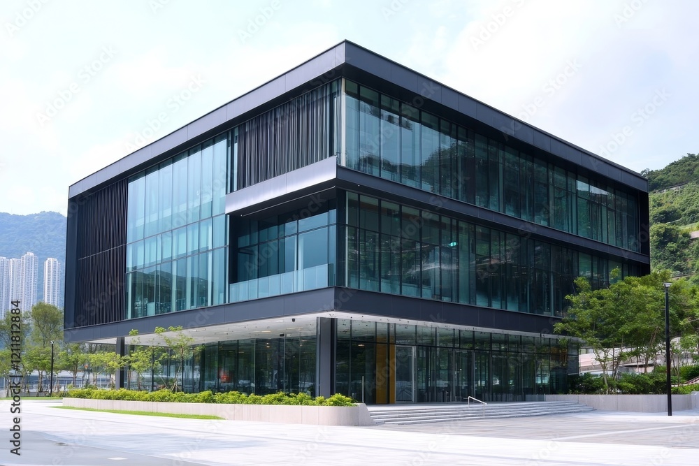modern office building in hong kong china, Generative AI modern office building in hong kong china, Generative AI