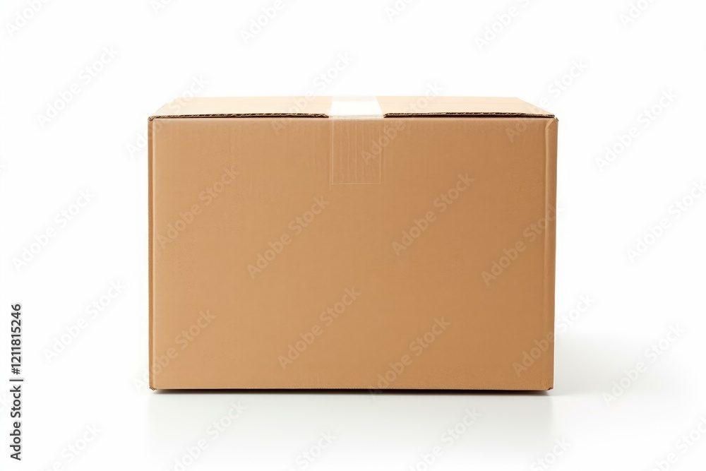 custom made wallpaper toronto digitalSealed cardboard box isolated on white background, ready for shipping