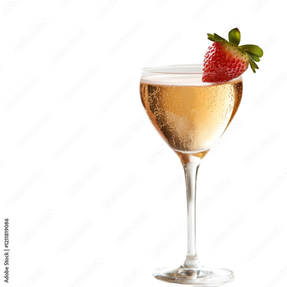 Sparkling Ros? wine cocktail garnished with a fresh strawberry. Perfect for celebrations and special occasions. Sparkling Ros? wine cocktail garnished with a fresh strawberry. Perfect for celebrations and special occasions.