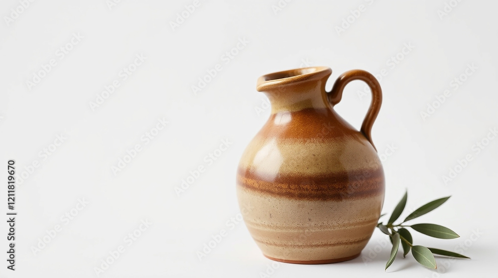Ceramic jug with olive branch Ceramic jug with olive branch