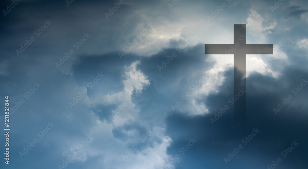 Cross christian god religion on dark sky background, jesus church worship pray catholic grace christ, symbols christ love holy spiritual hope peach victory spirit meditation catholicism crucifix Cross christian god religion on dark sky background, jesus church worship pray catholic grace christ, symbols christ love holy spiritual hope peach victory spirit meditation catholicism crucifix