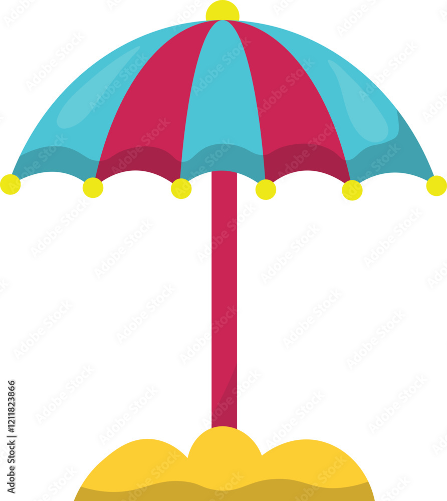 Obraz premium Summer Beach Vacation Decoration For Templet Element Design