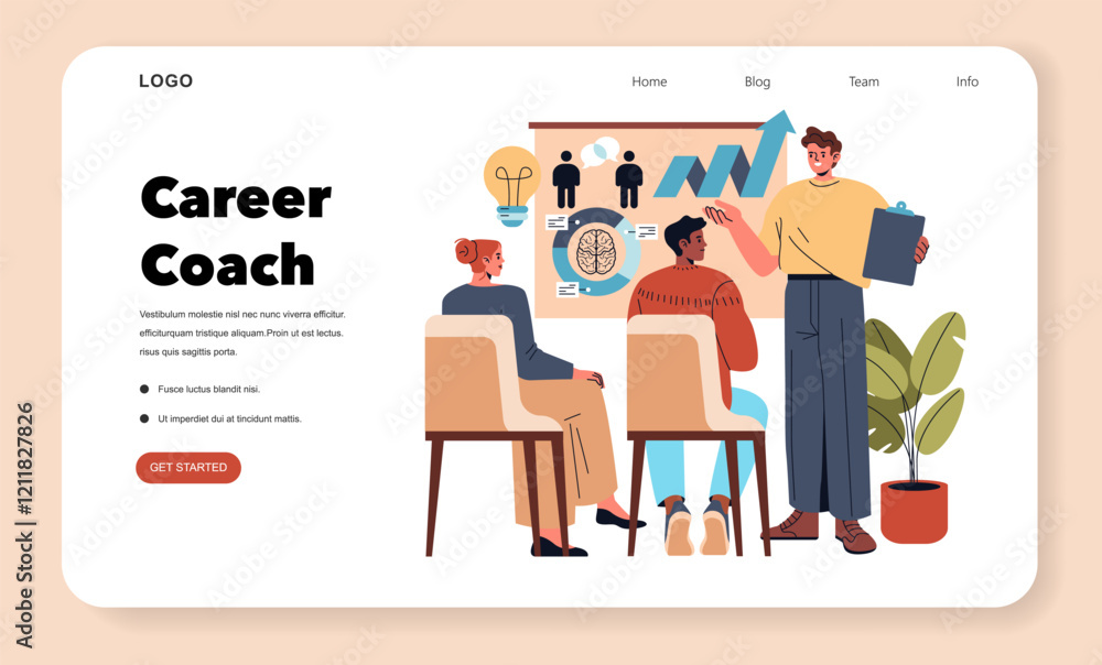 Psychotherapists. Flat Vector Illustration Psychotherapists. Flat Vector Illustration