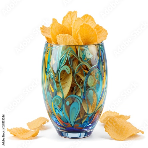 Crispy Potato Chips ai generated