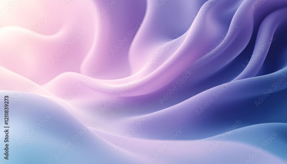 Obraz premium Abstract Background Abstract Pastel Drapery: Serene Lavender and Sky Blue Hues