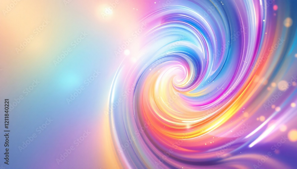 Obraz premium Abstract Background Abstract Swirling Rainbow Vortex of Vibrant Hues