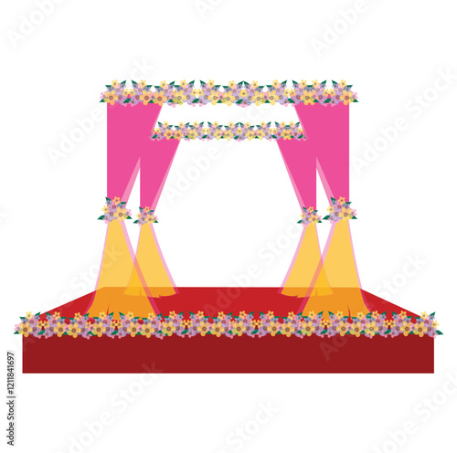 Wedding ceremony decorative Stage 