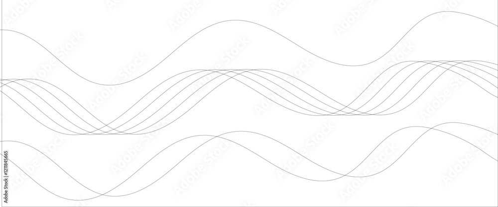 Abstract gray wave dynamic curve lines on transparent background with flowing particles. Digital energy waves technology concept. Abstract gray wave dynamic curve lines on transparent background with flowing particles. Digital energy waves technology concept.